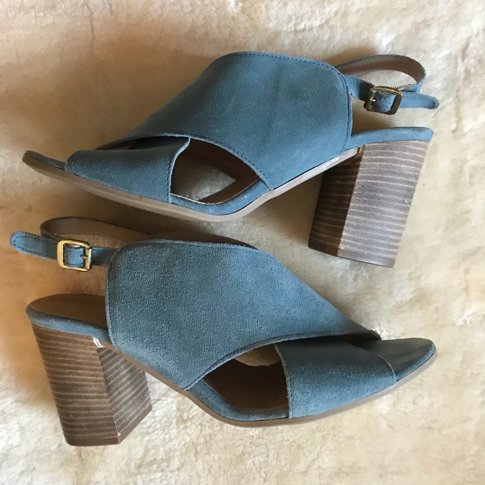 Anthropologie, Lien.Do Blue Suede Heels